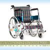 Ảnh của Xe lăn  thường có thắng vải caro khung xanh