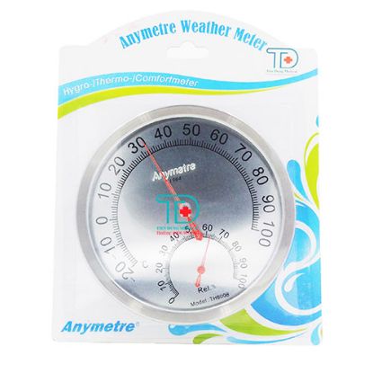 Ảnh của Nhiệt kế, ẩm kế treo tường ANYMETRE TH600B thép không gỉ 