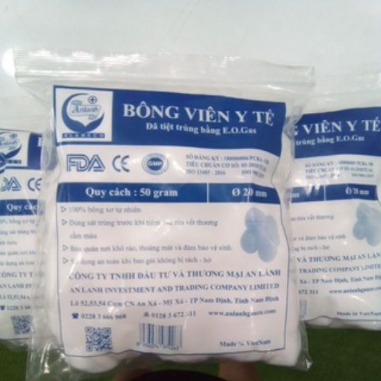 Ảnh của Bông viên y tế Quick nurse  50 viên