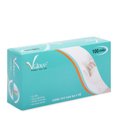Ảnh của Găng tay cao su y tế Vglove size L