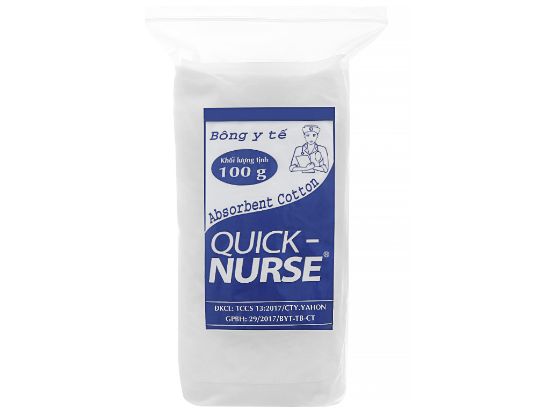 Ảnh của Bông gòn y tế QUICK NURSE 100 G