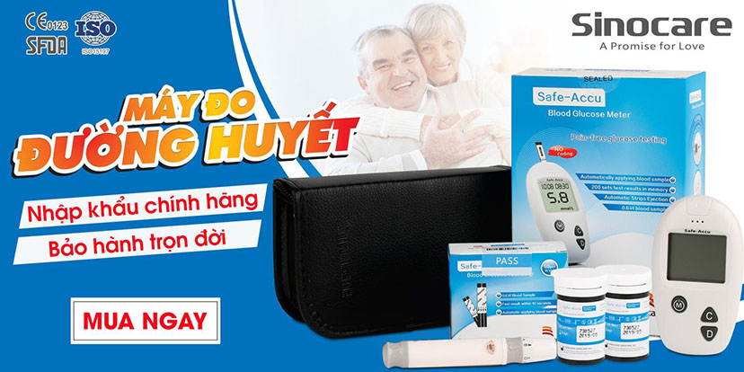 Bộ máy đo đường huyết Safe Accu Sinocare