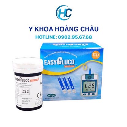 Ảnh của [CHÍNH HÃNG] Hộp 50 que thử dùng cho máy đường huyết Easy Gluco Hàn Quốc (No code)