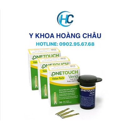Ảnh của [CHÍNH HÃNG] Que Thử Đường Huyết Onetouch Verio( hộp 100 que)