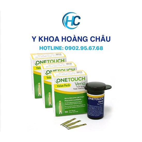 Ảnh của [CHÍNH HÃNG] Que Thử Đường Huyết Onetouch Verio( hộp 100 que)