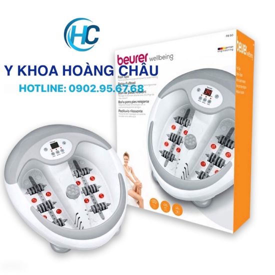 Ảnh của  Bồn ngâm chân Beurer FB50, máy massage chân hồng ngoại có chế độ rung, sủi + màn hình LED